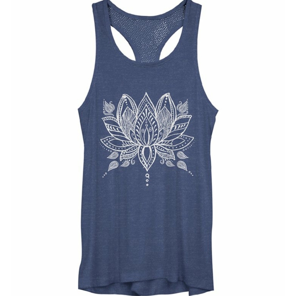 🪷 Brand new Henna lotus racerback tank